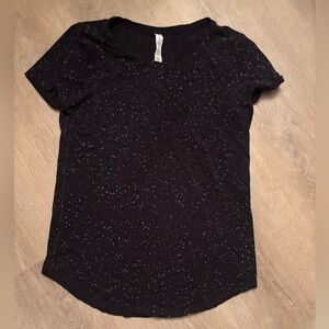 Lululemon Athletica Black Speckled Tee